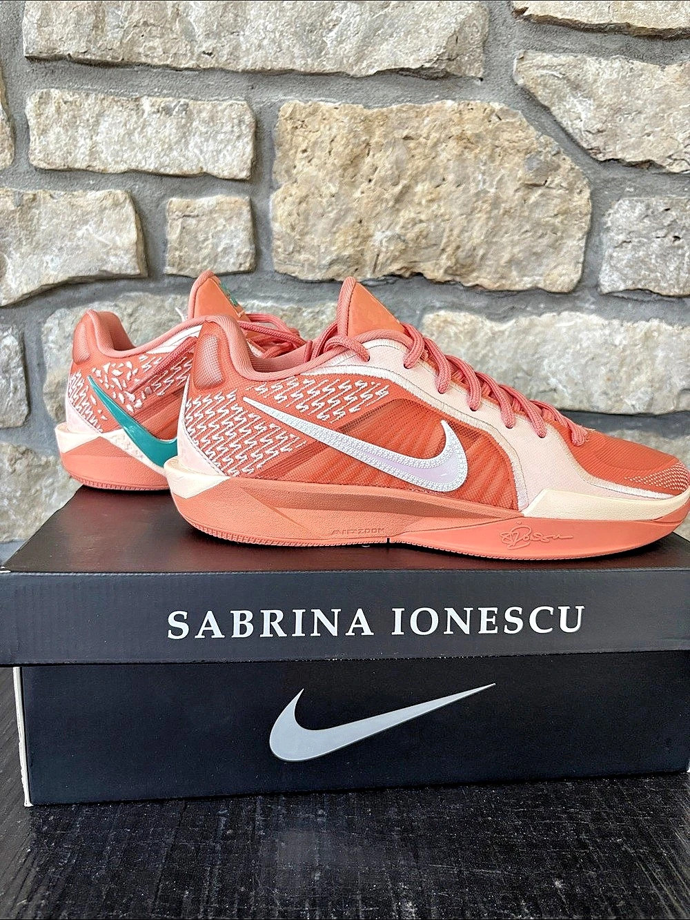 Nike Sabrina 2 Women's Athletic Shoes Orange, Pink, & Teal US Women’s 9 - NIB